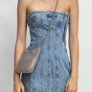Zara denim corset dress *brand new with tags*
